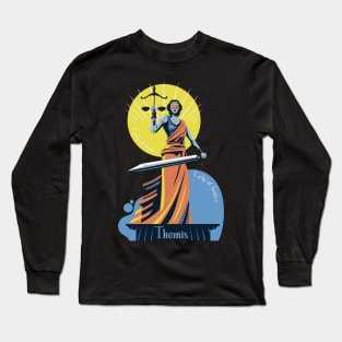 Themis Lady of Justice - Mythology Long Sleeve T-Shirt